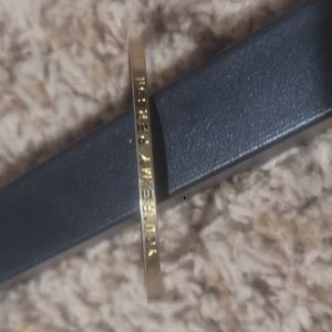 Mantraband inspirational 18kt over stainless steel cuff bracelet